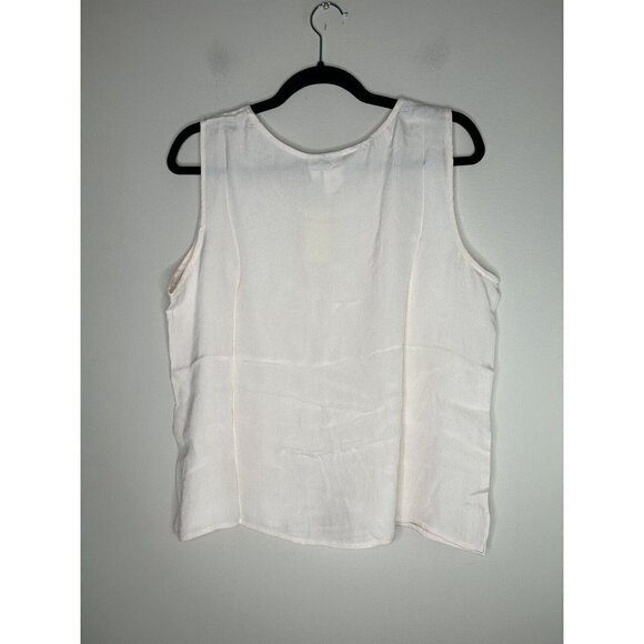 Coldwater Creek Pink Tank Top Shell Round Neck Size Large NWT - Picture 4 of 9